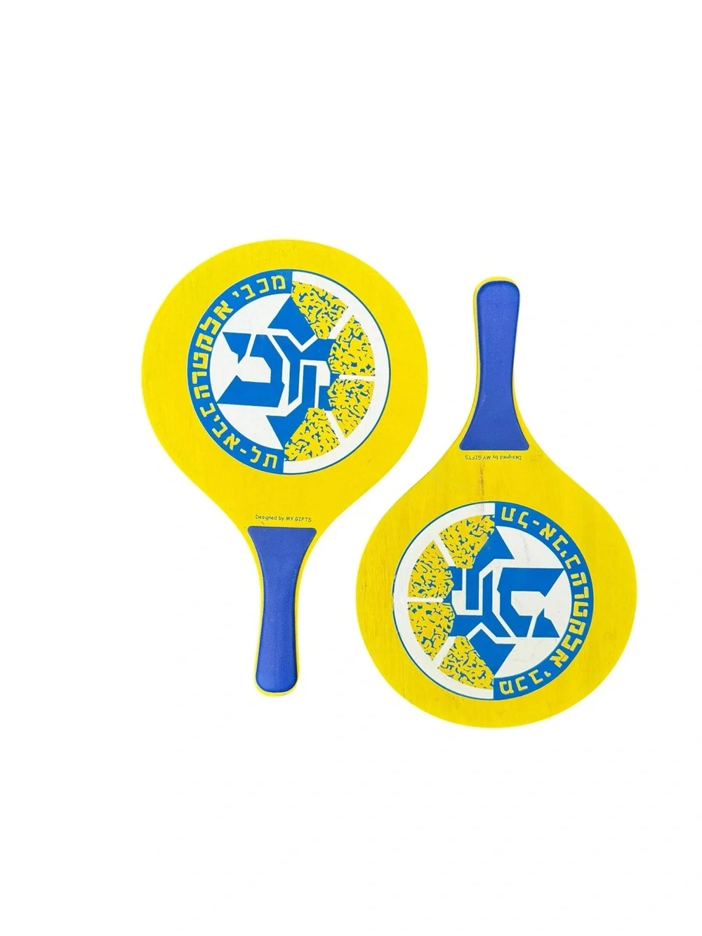 VINTAGE EUC Maccabi Tel Aviv FC beach paddleball sets Kadima beach toy no ball